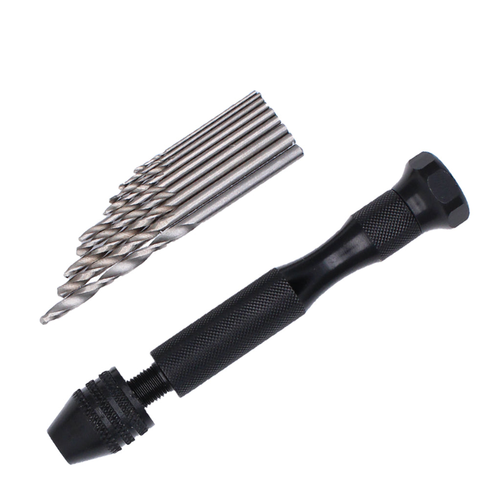 TSV Pin Vise Hand Drill + 30pcs Micro Twist Drill Bits Set for Carving  Resin Polymer, Metal, Wood, and Jewelry, 0.5-3mm 